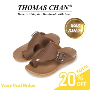 [20% off at cart] Men Toe Loop Buckle Sandals