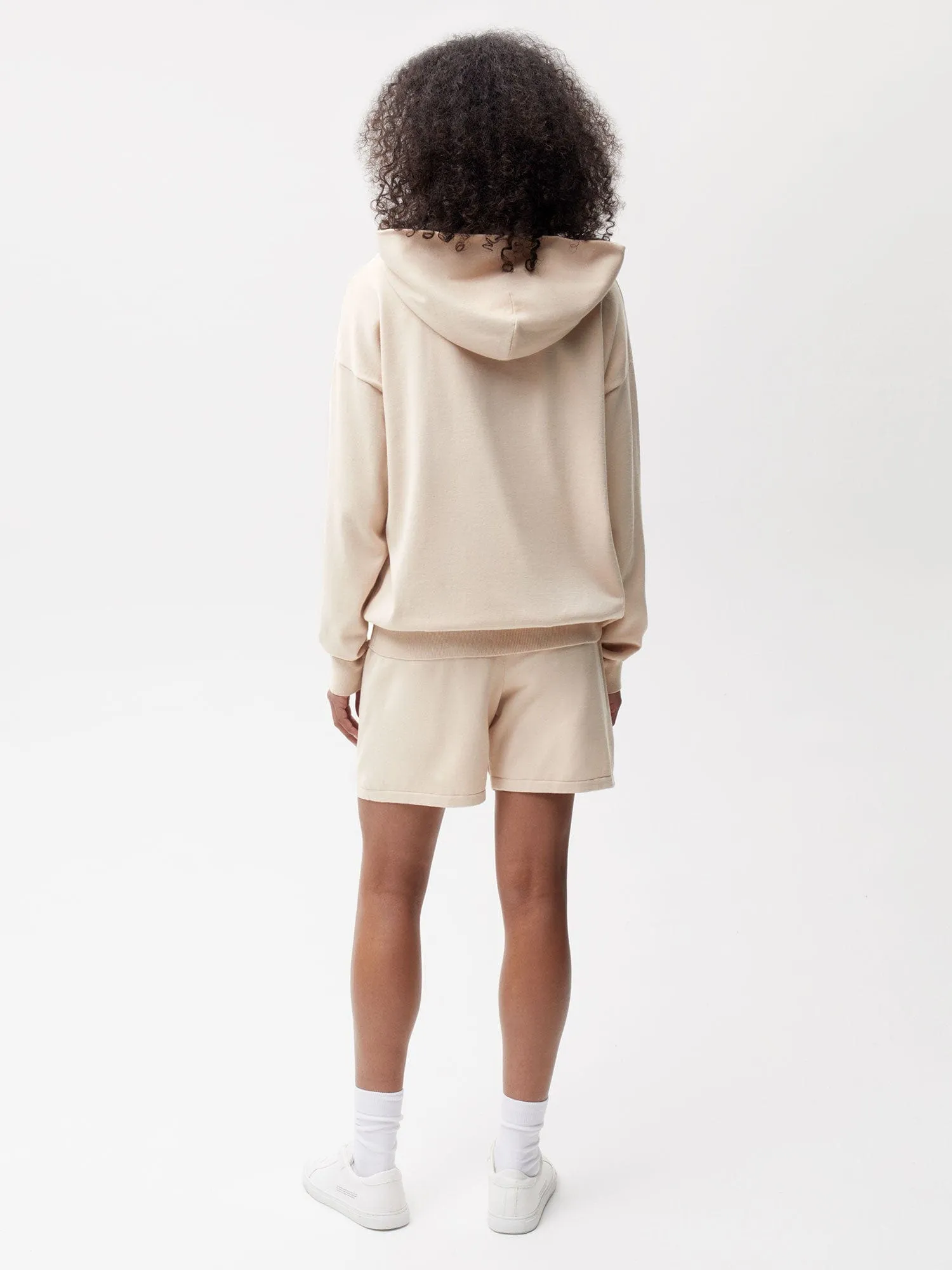 Archive Organic Cotton Knit Shorts—sand