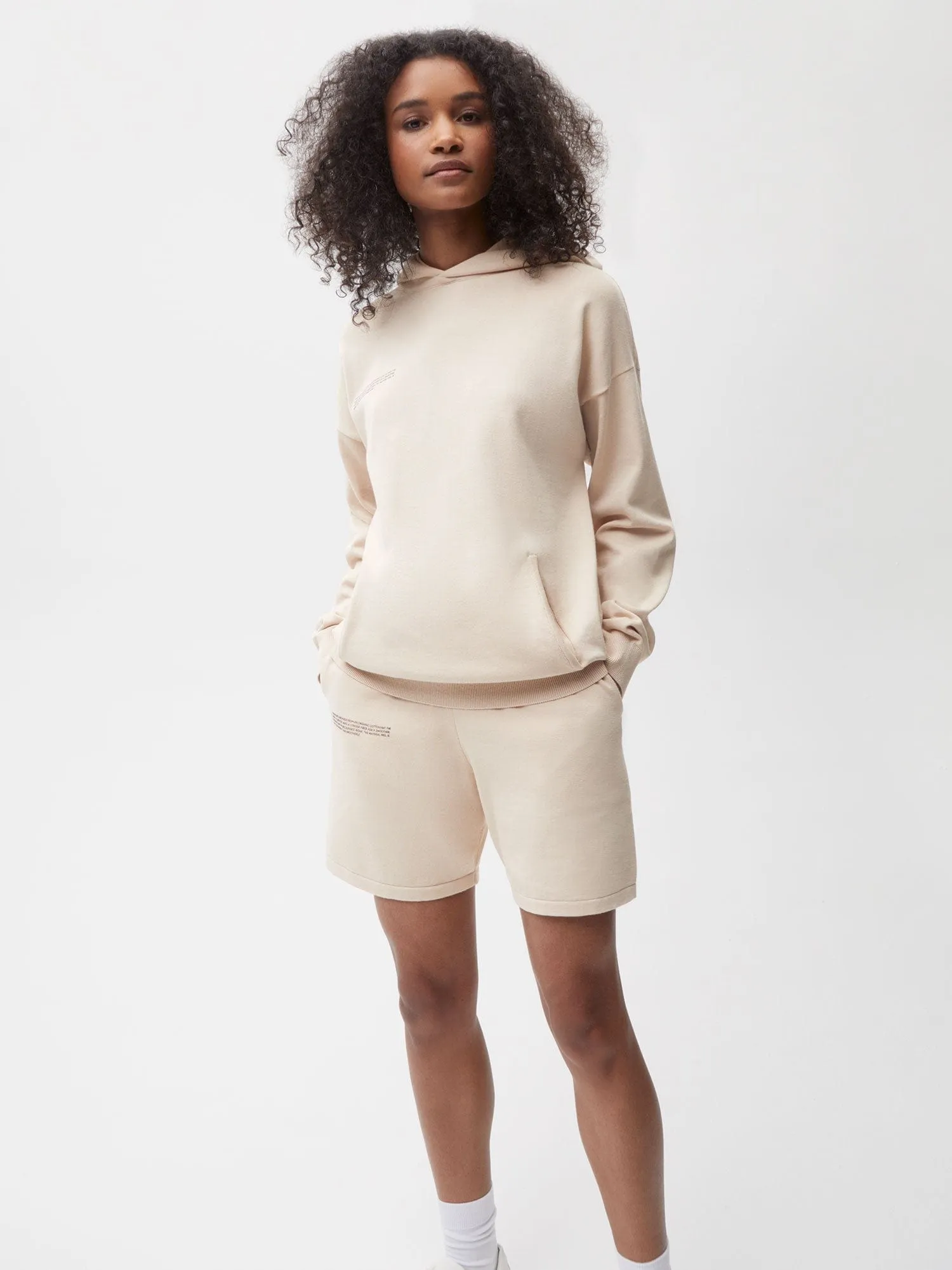 Archive Organic Cotton Knit Shorts—sand