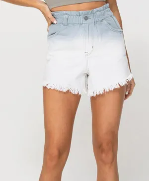 Ashfall Super High Ombre Paperbag Shorts