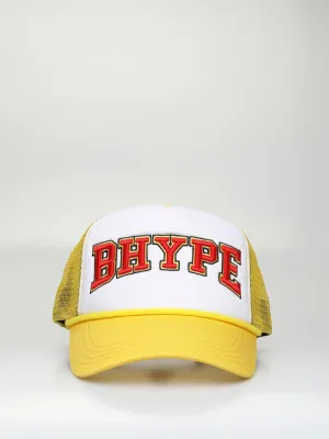 Bhype Society - Bhype Trucker Hat White & Yellow