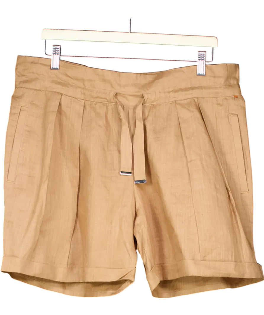BOSS Brown Paperbag Shorts UK 8