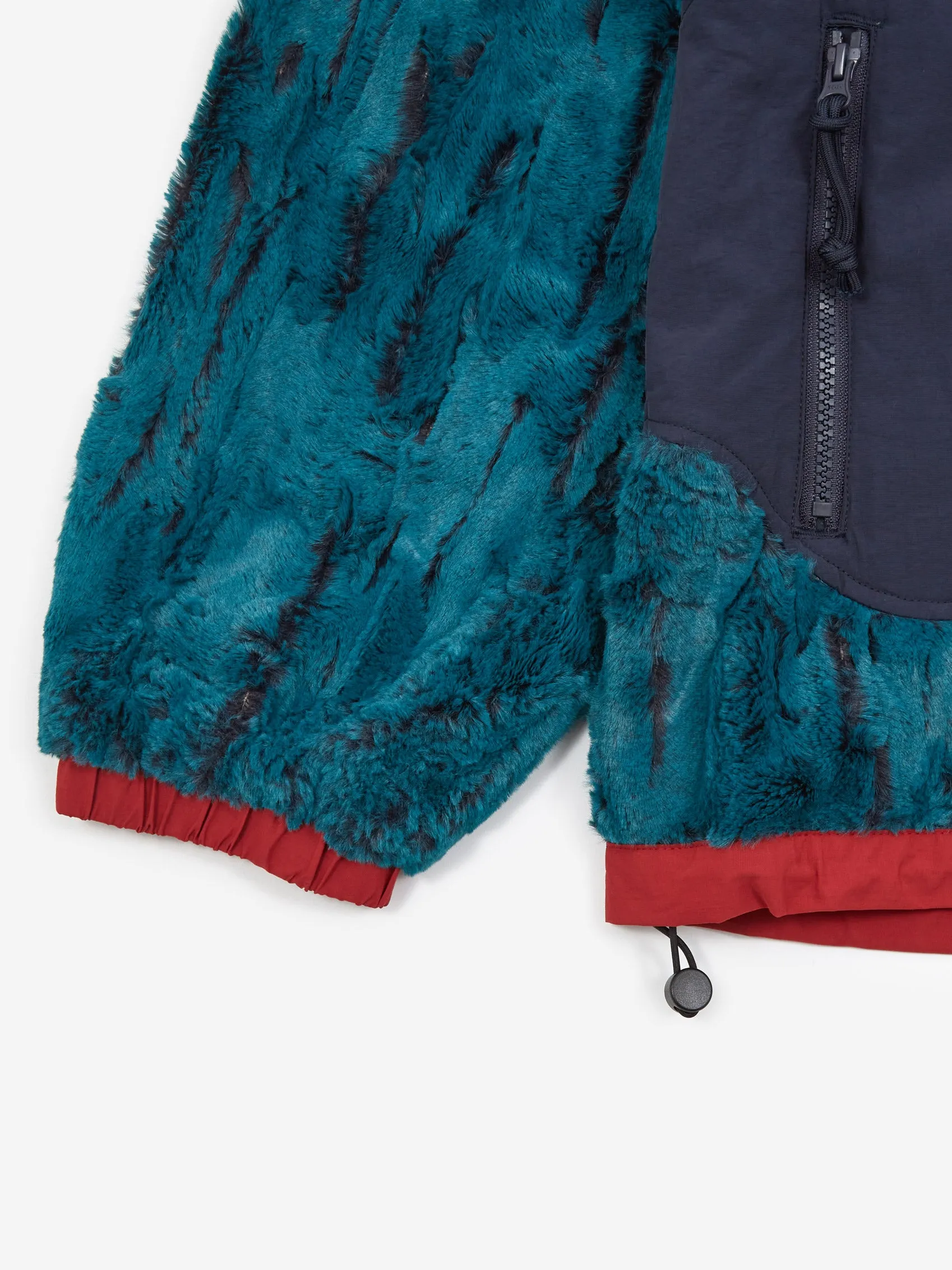 Brain Dead Organic Panelled Fur Jacket - Mallard
