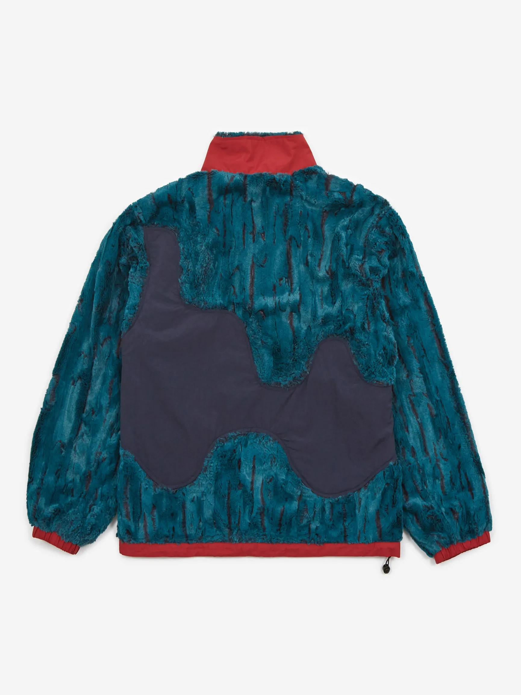Brain Dead Organic Panelled Fur Jacket - Mallard