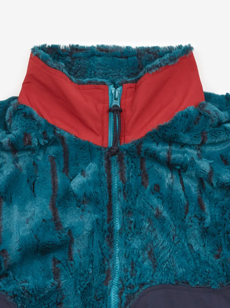 Brain Dead Organic Panelled Fur Jacket - Mallard