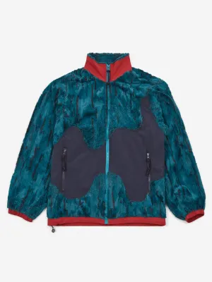 Brain Dead Organic Panelled Fur Jacket - Mallard