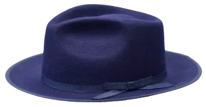 Duvall Wool Classic Brim Teardrop Crown Snap Brim Hat by Bruno Capelo