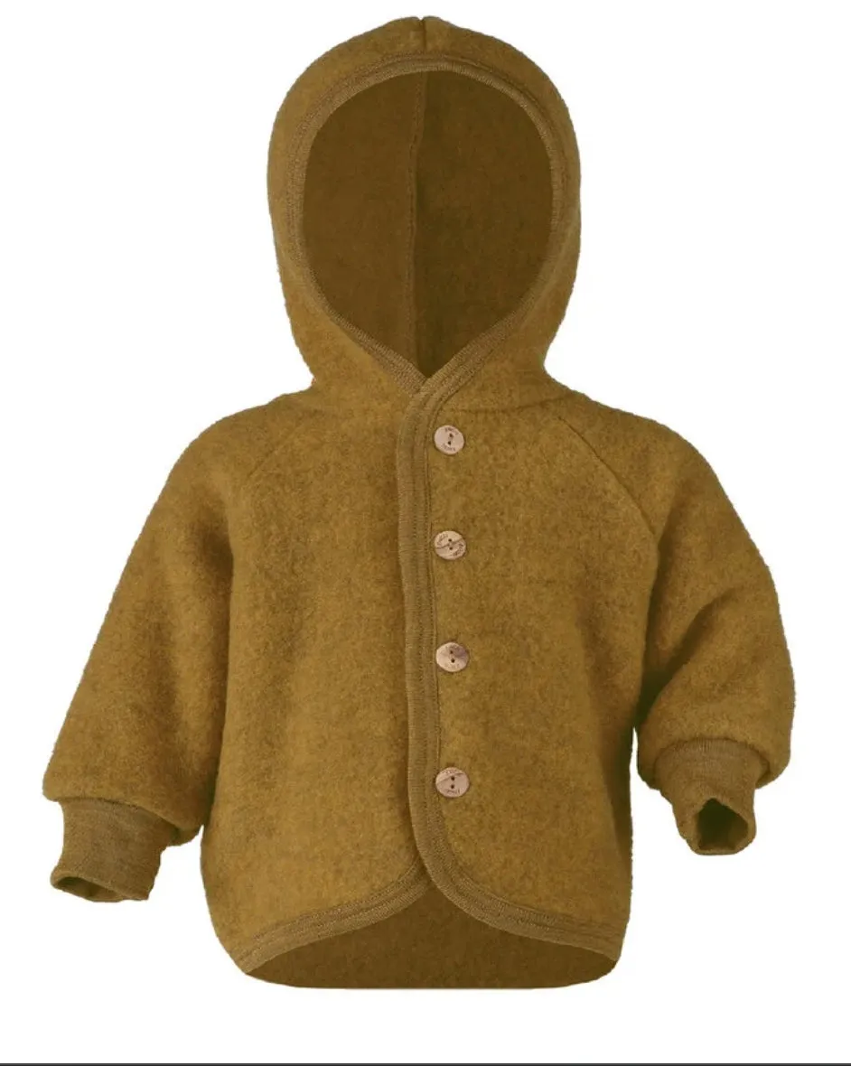 ENGEL -  wool fleece jacket - saffron