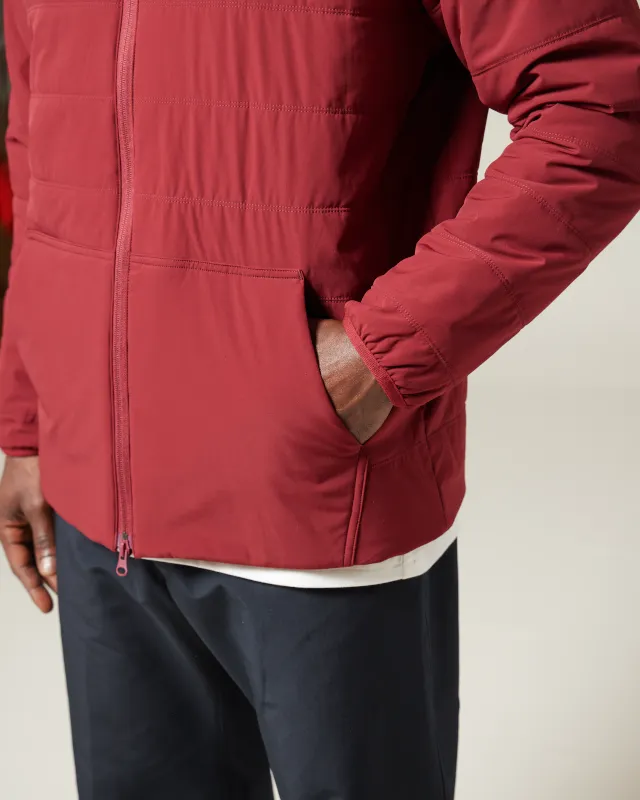 Flexible Insulated Zip Up Hoodie