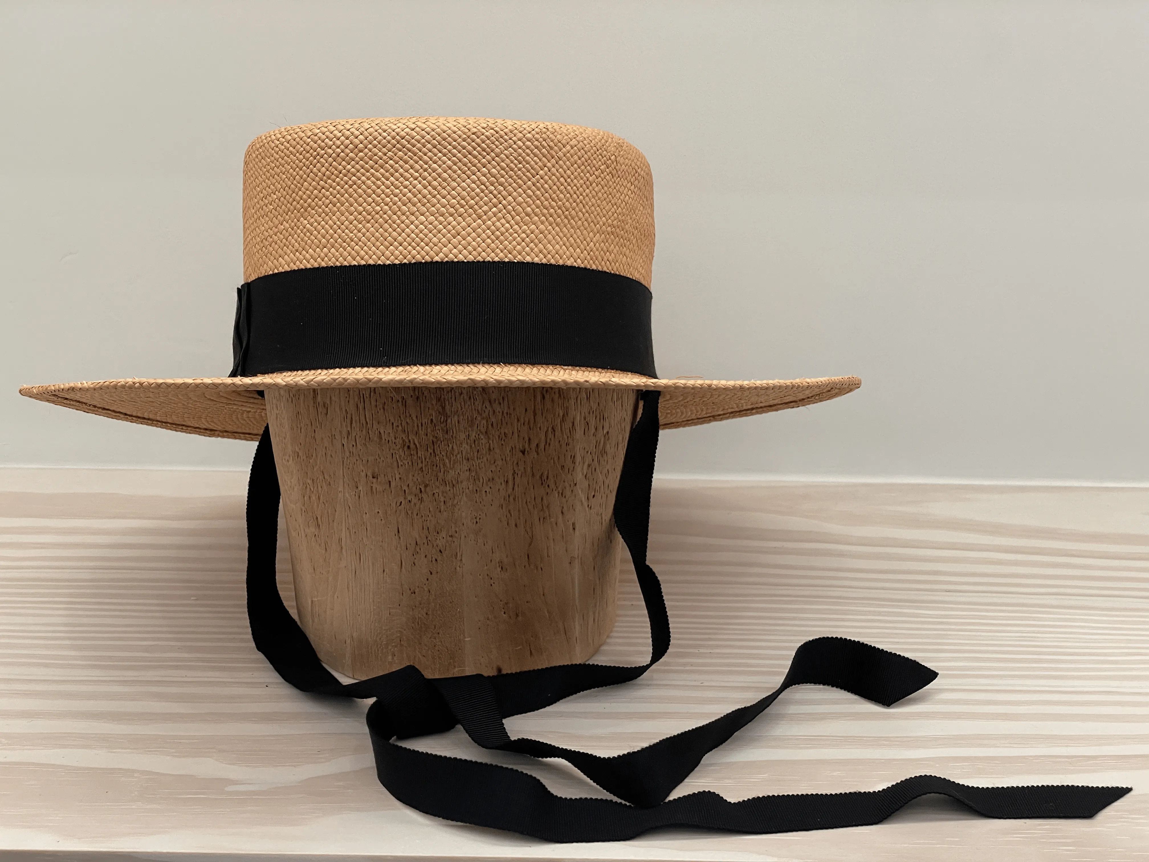 Gloria Hat in Cafe with Chinstrap