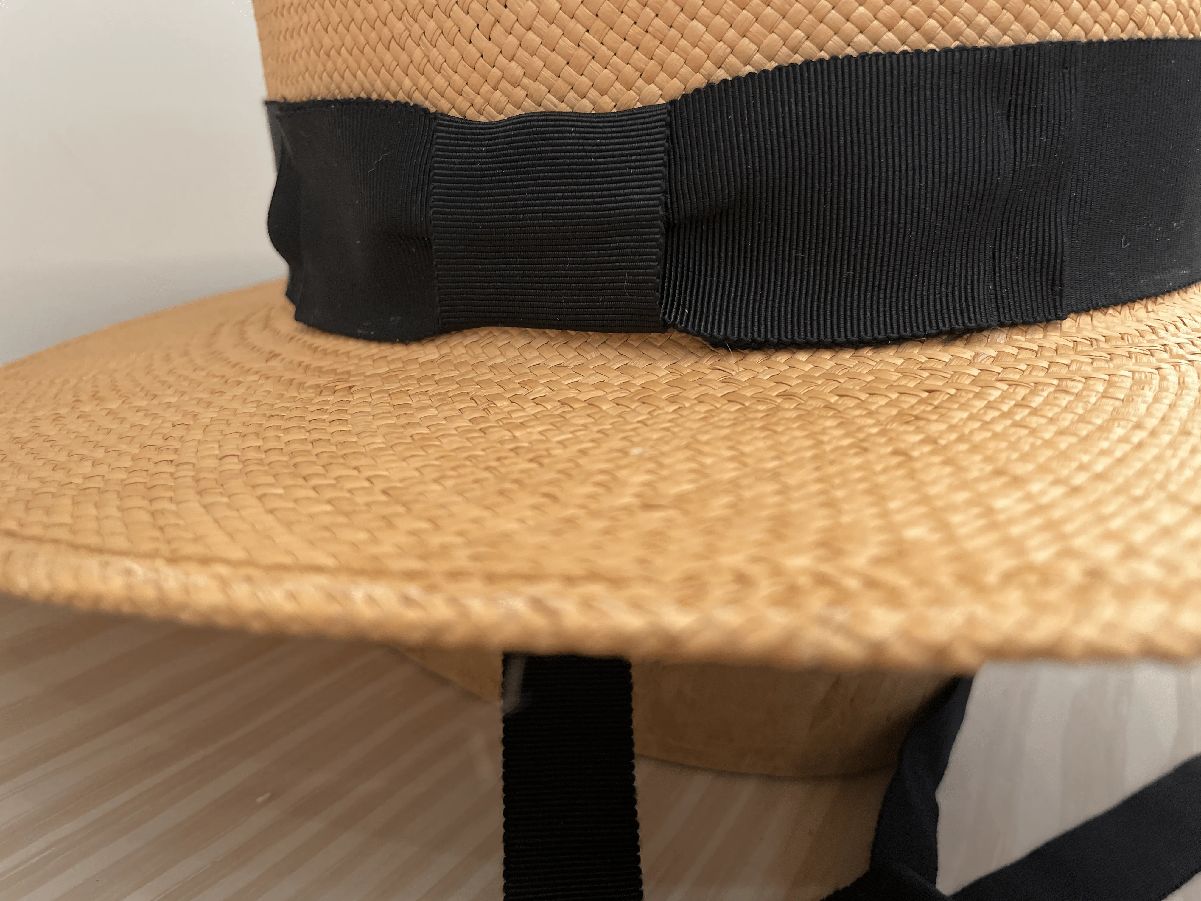 Gloria Hat in Cafe with Chinstrap
