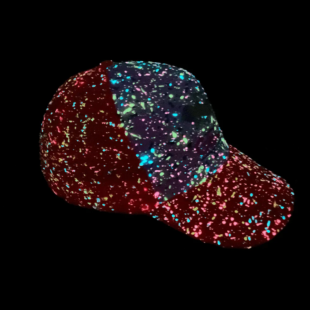 Glow-In-The-Dark Splatter Neon Orange Trucker Hat (LIMITED)