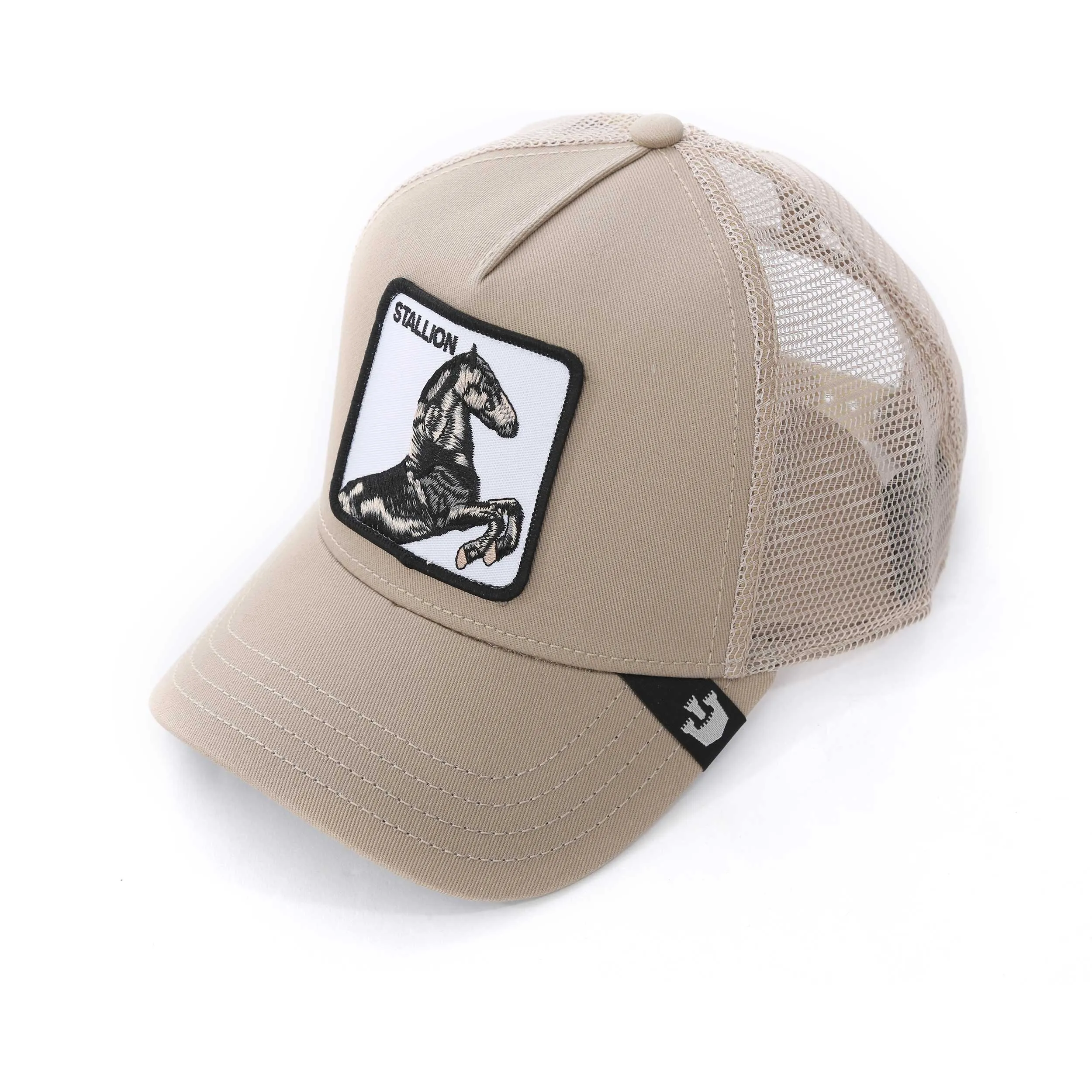 Goorin Bros The Stallion Trucker Cap in Khaki