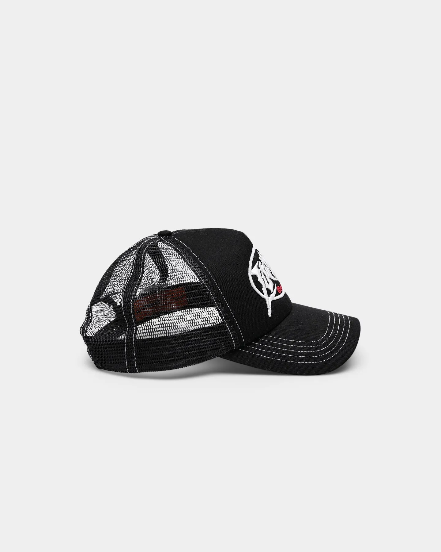 Loiter Metal Badge Trucker Hat Black
