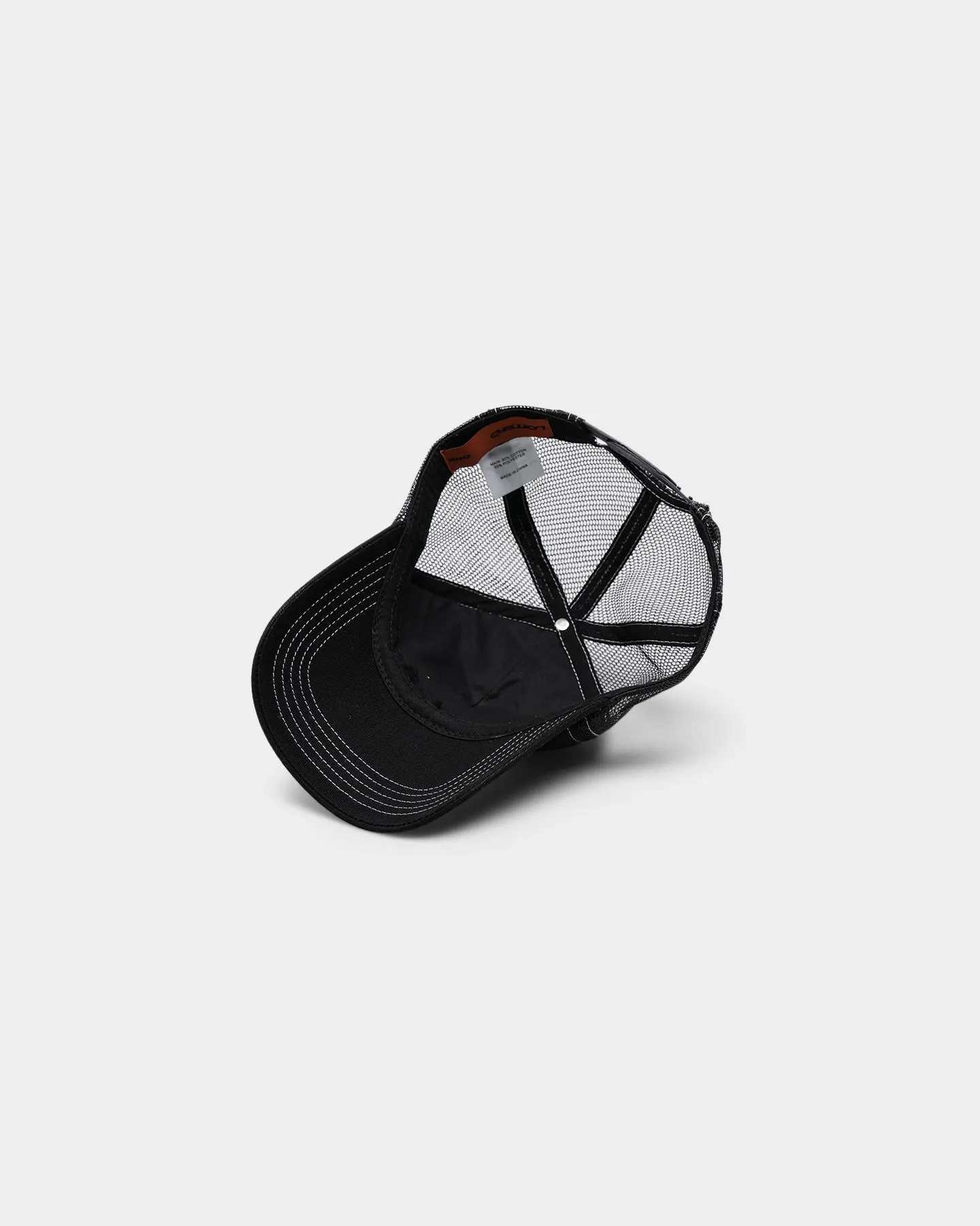 Loiter Metal Badge Trucker Hat Black
