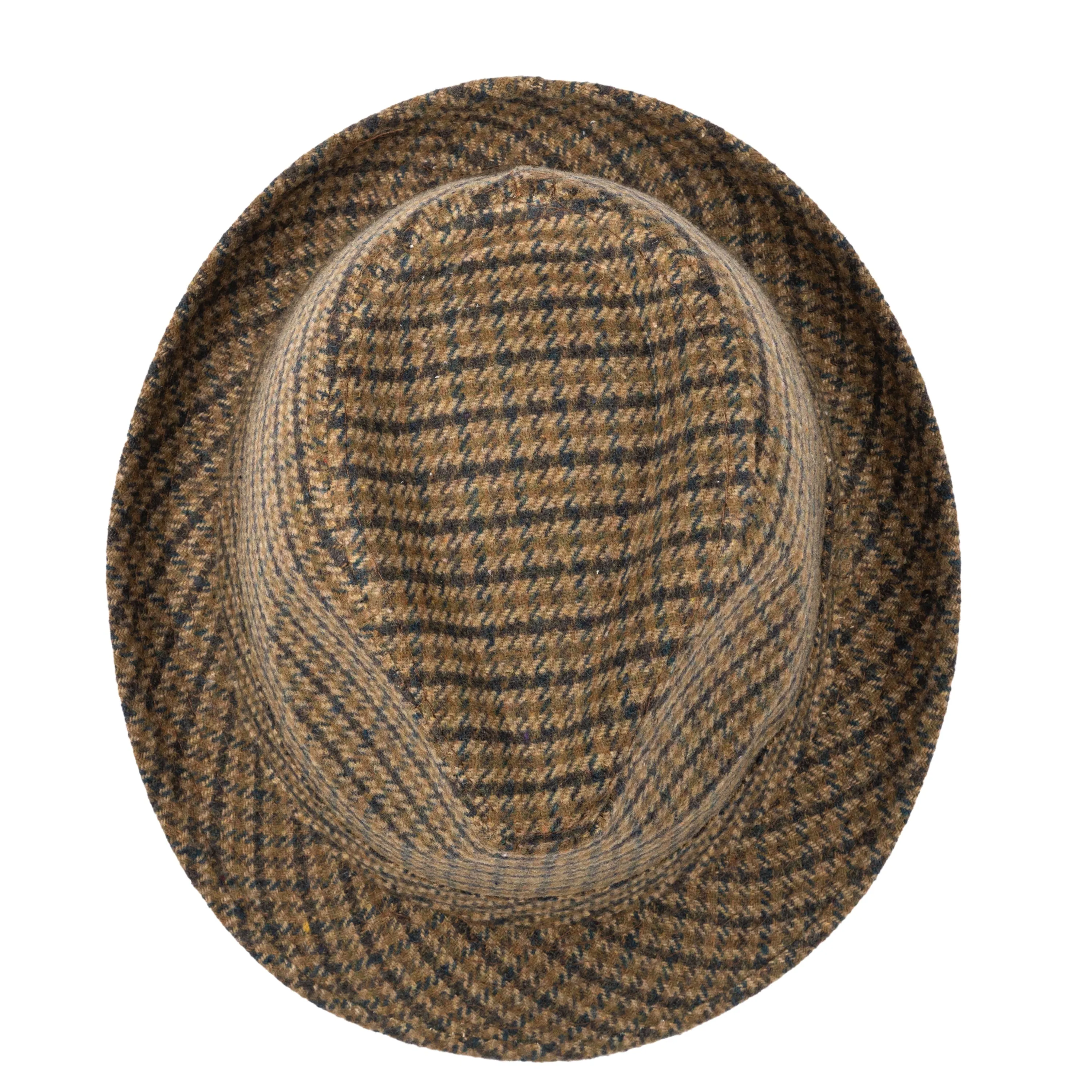 Men's Houndstooth Plaid Fedora