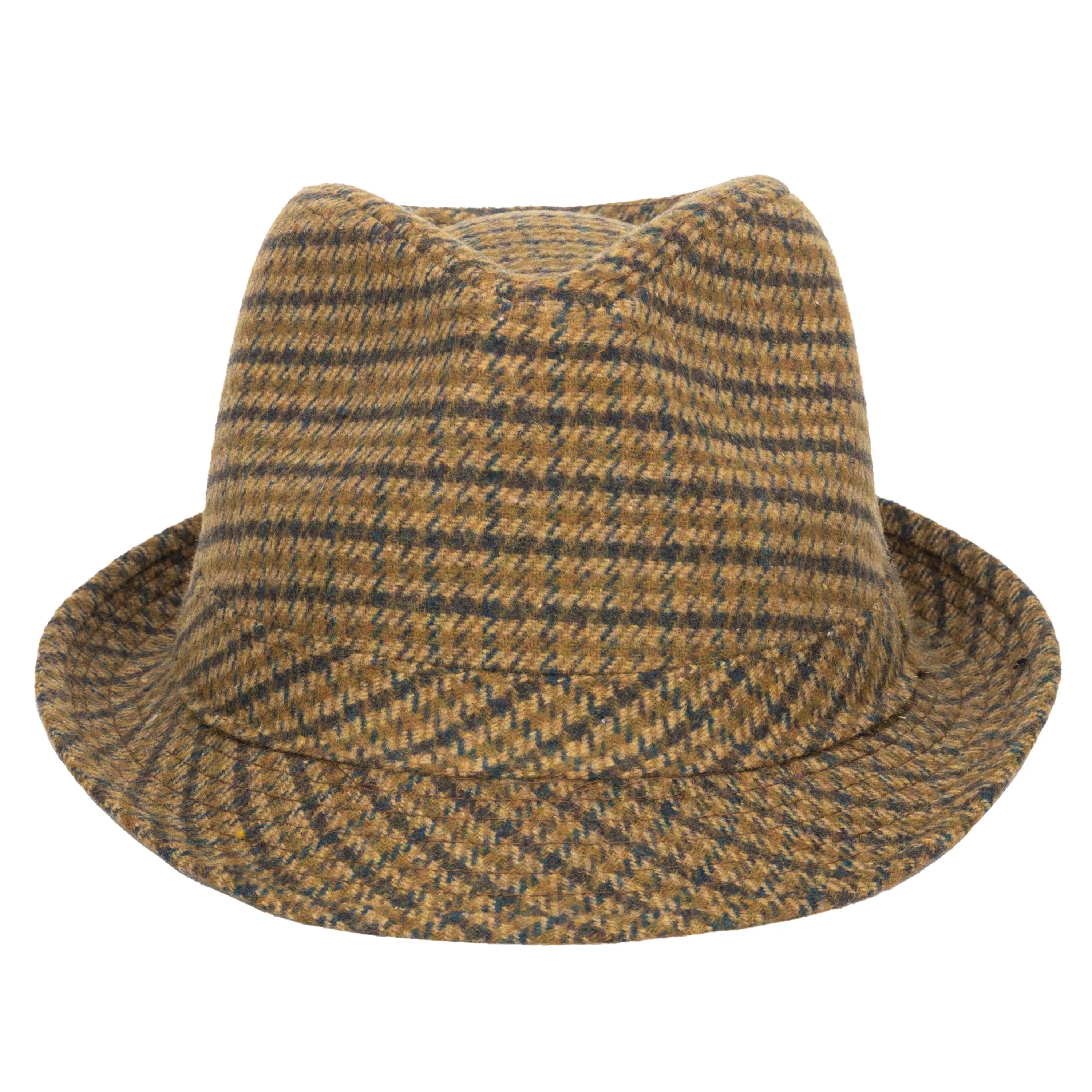 Men's Houndstooth Plaid Fedora