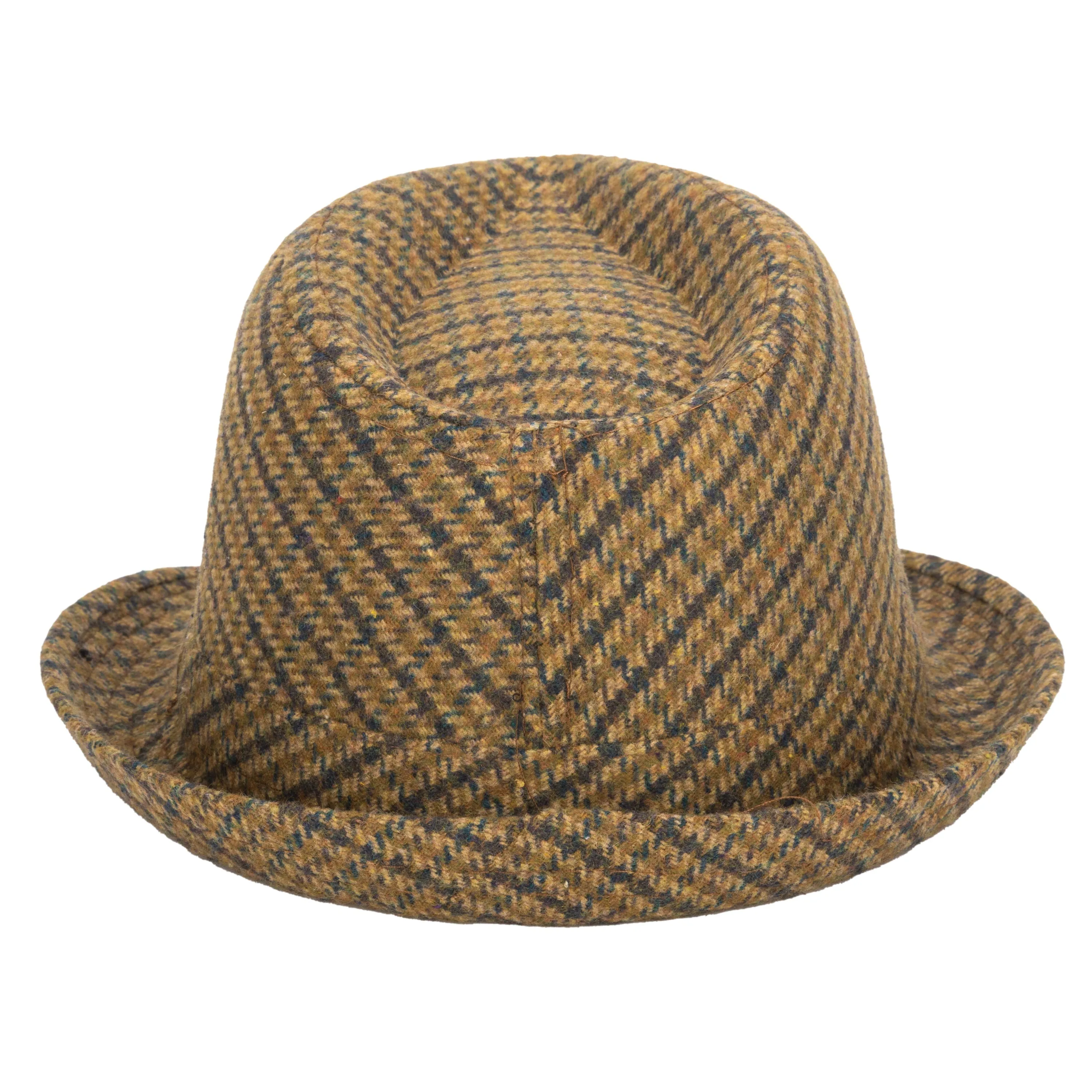Men's Houndstooth Plaid Fedora