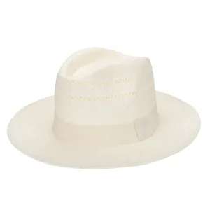 Mens Paperbraid Ivory Fedora