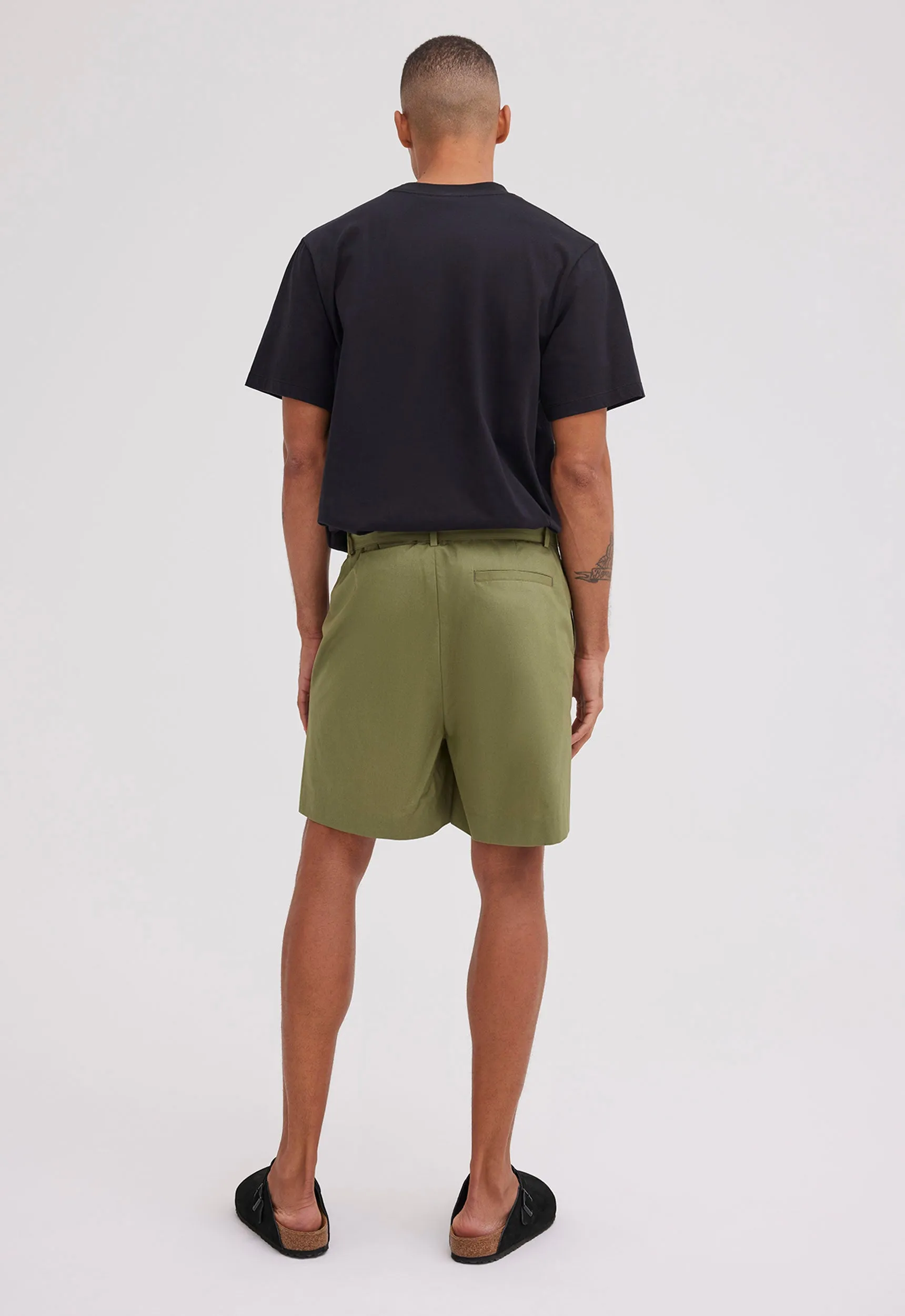 Mile Cotton Short - Pine Needle Green