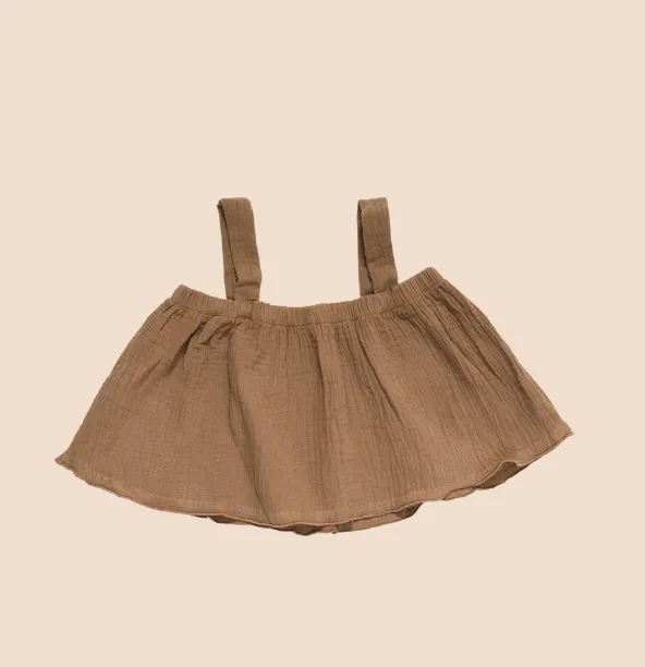 Mocha Paperbag Top