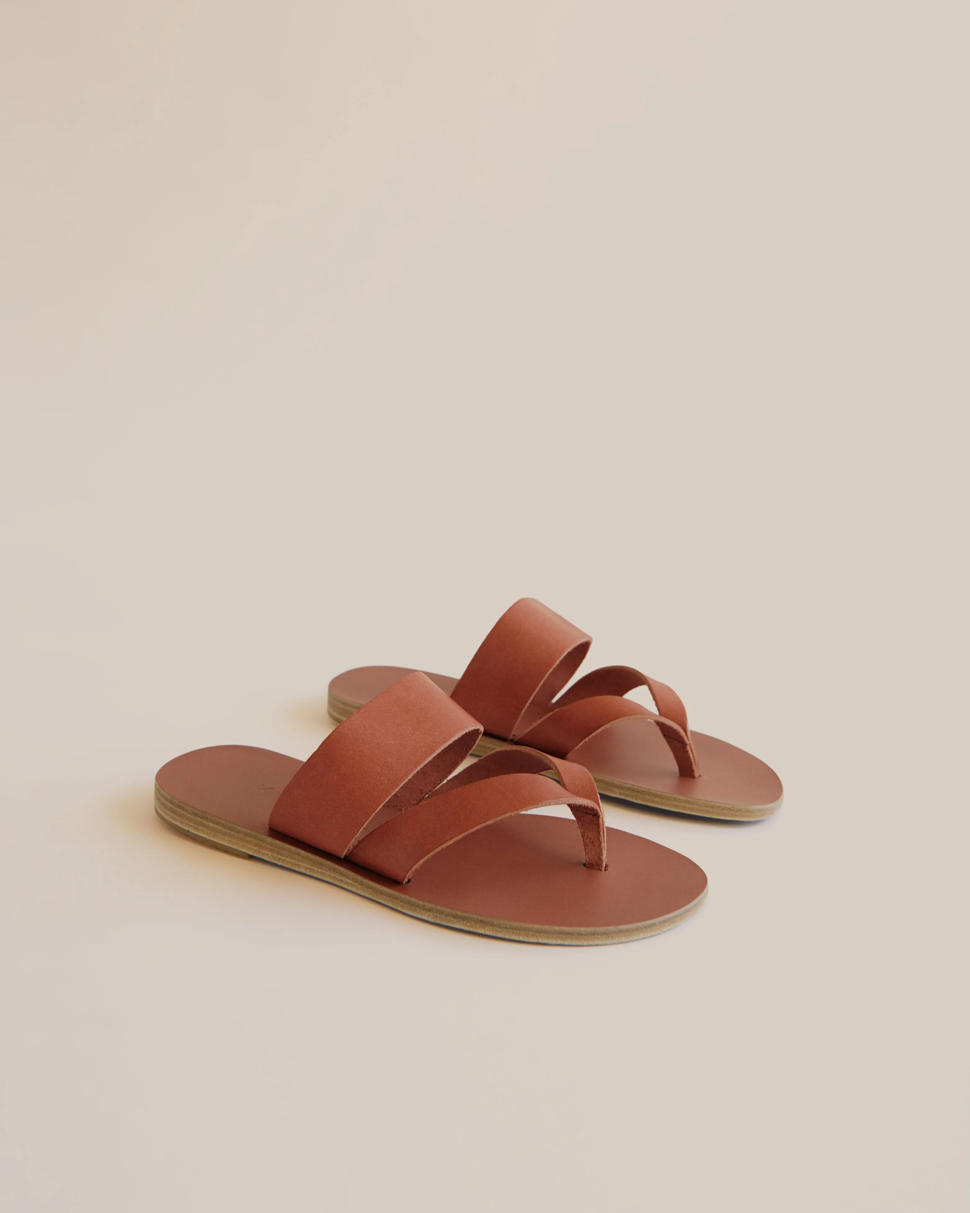 Peristera Leather Slide Sandal