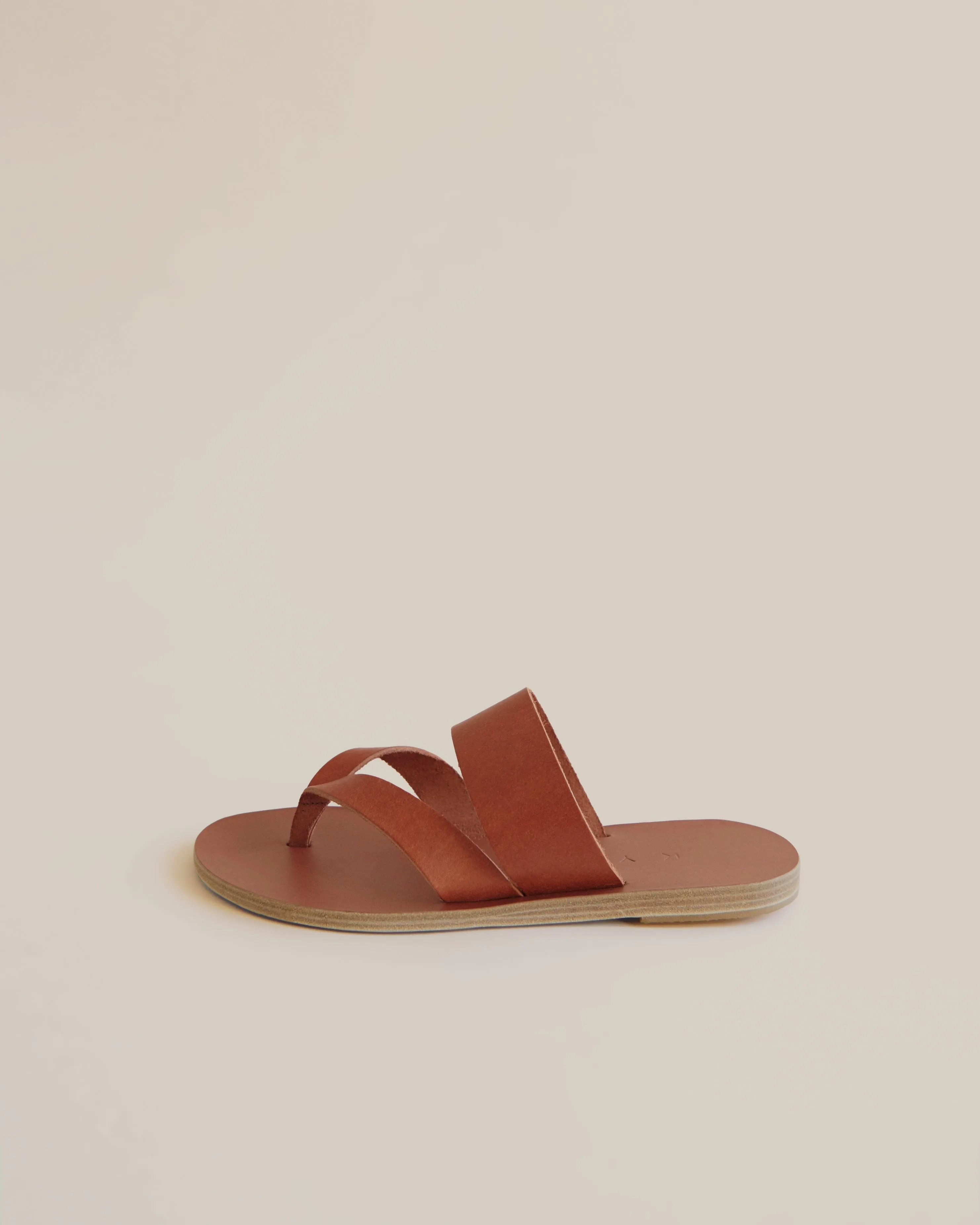 Peristera Leather Slide Sandal
