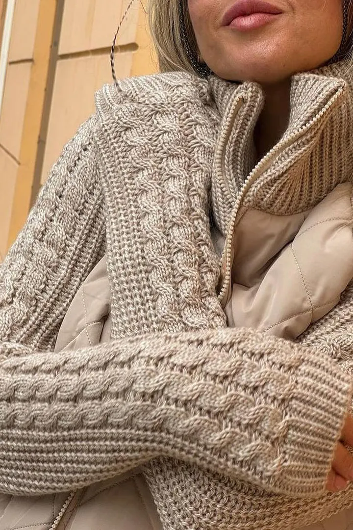REINA - Quilted Knit Jacket