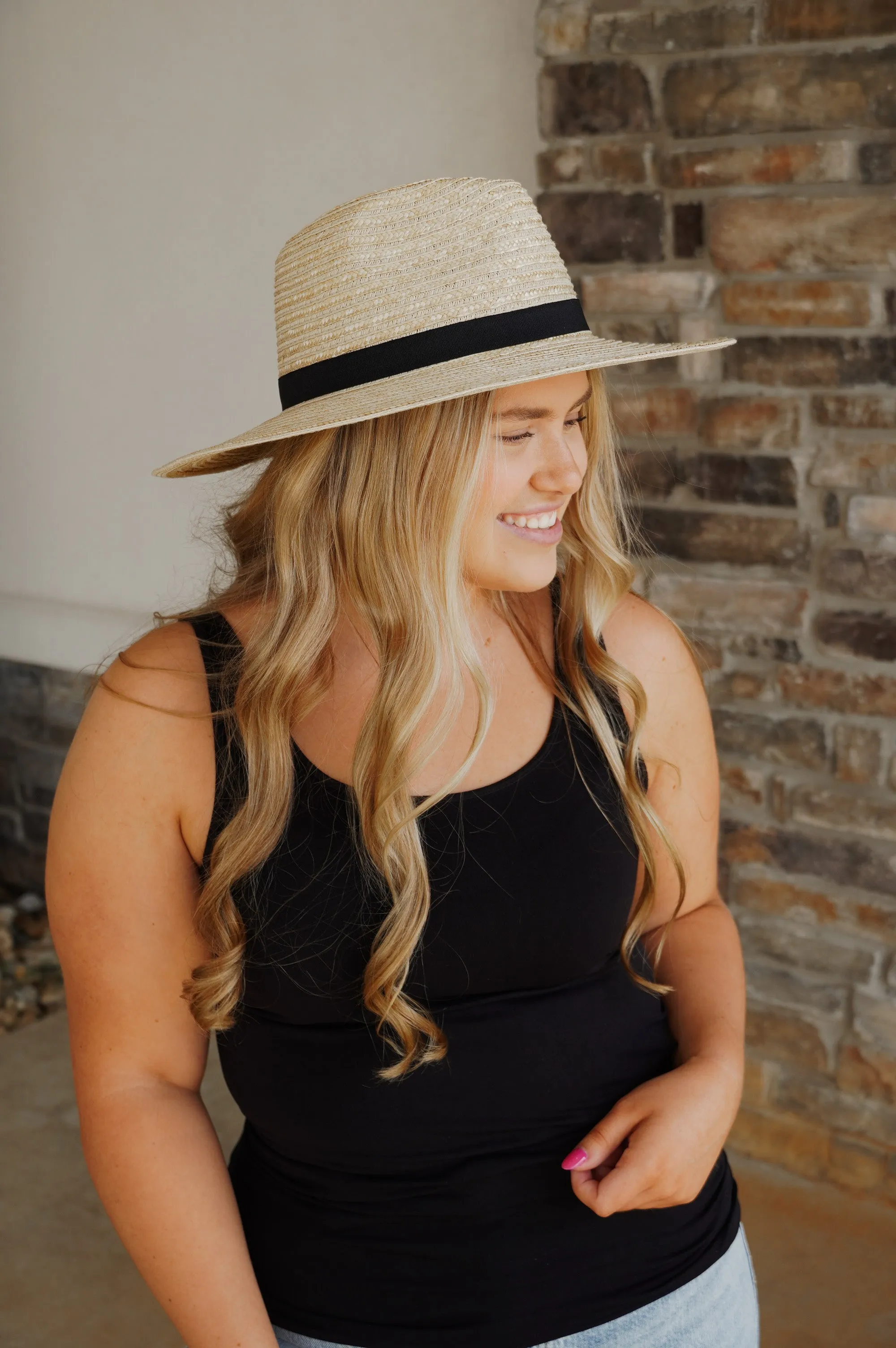 Ribbon Band Panama Hat