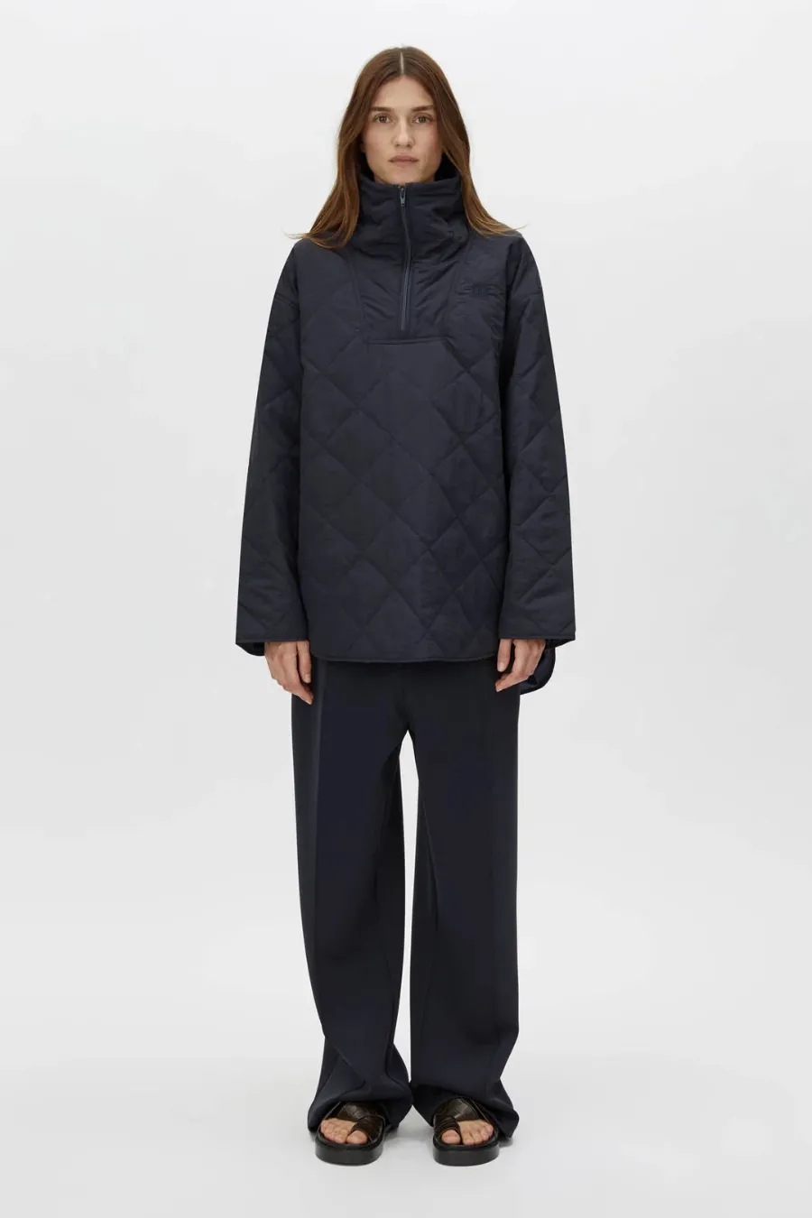 Santal Quilted Pullover Navy