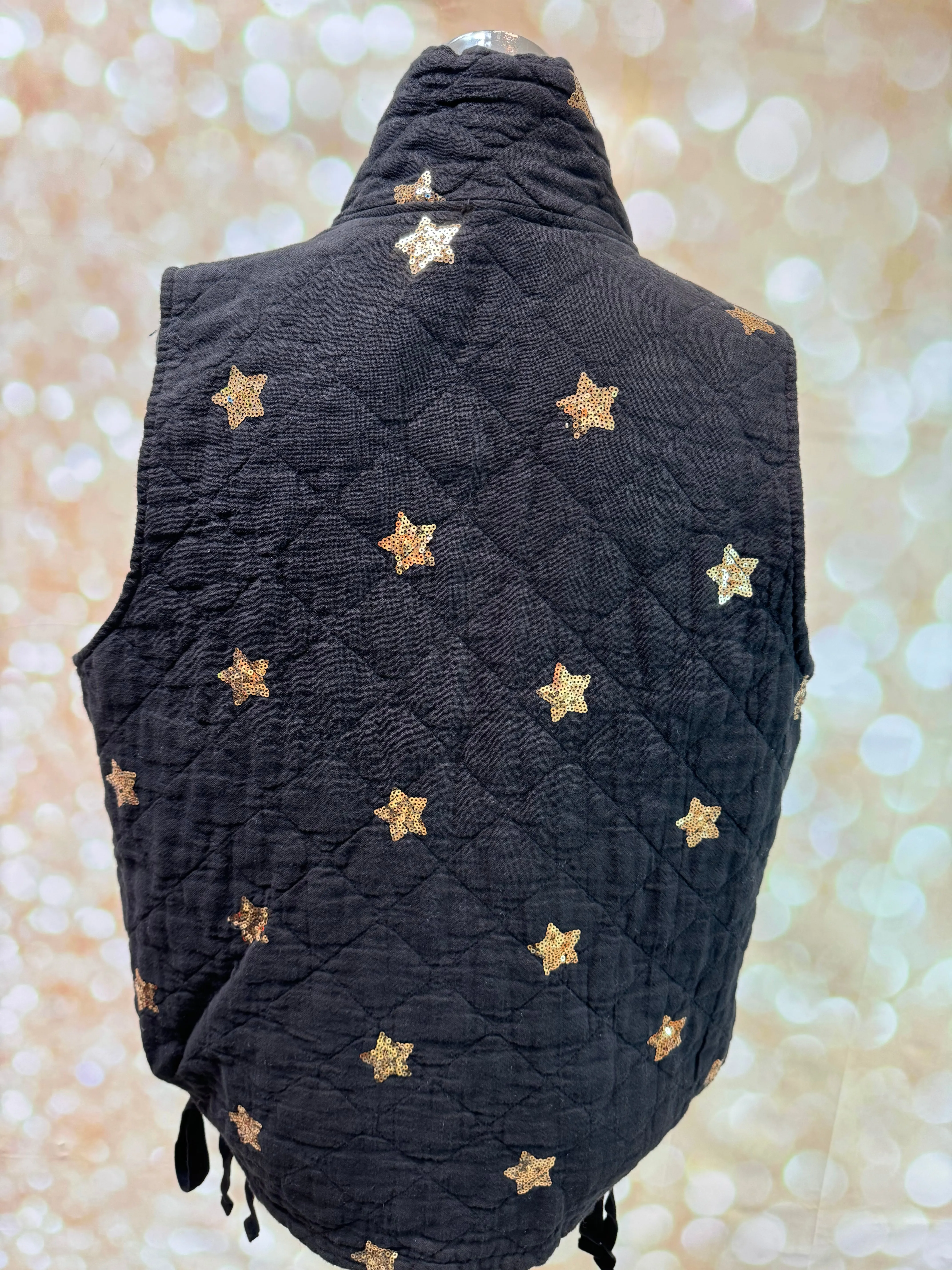 Sequin Star  Quilted Gilet