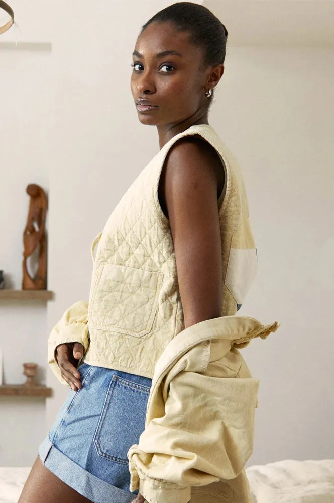Seventy   Mochi Aria Mellow Yellow Vest