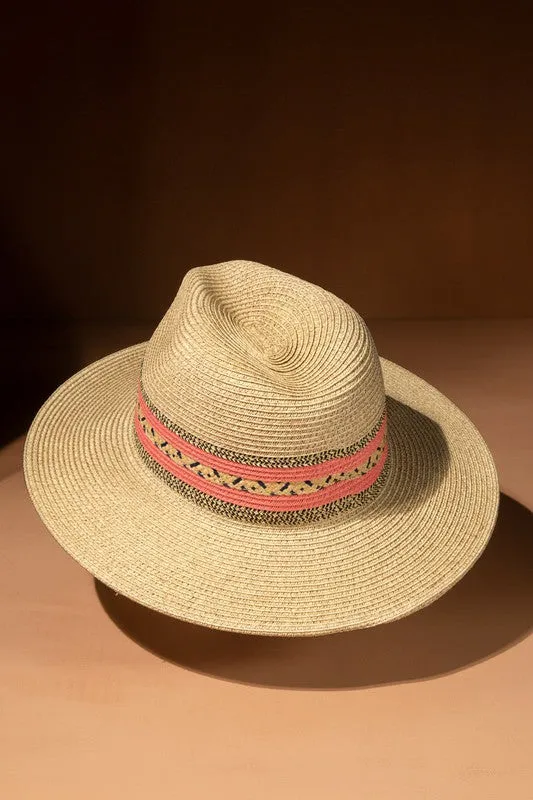 Southwestern Band Panama Hat