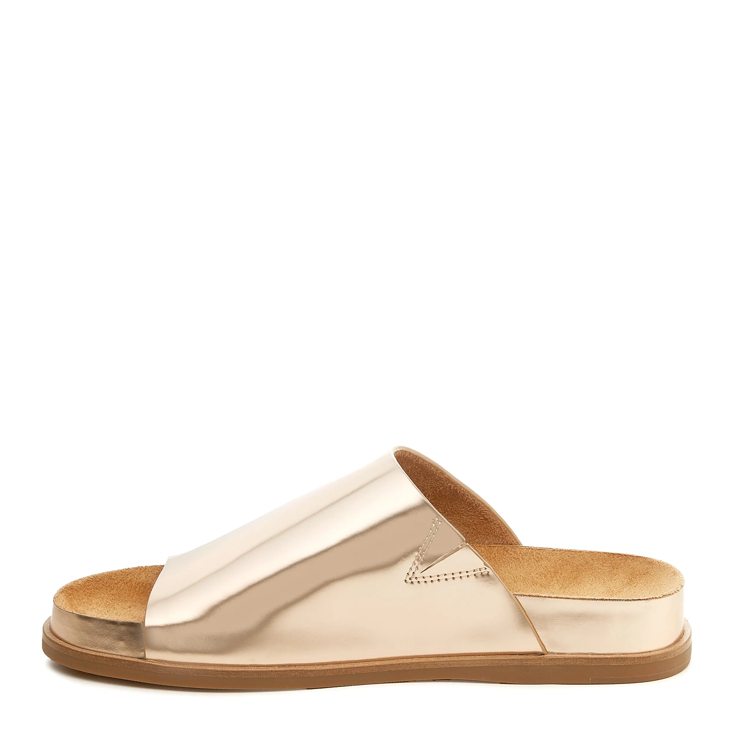 Squish Gold Slide Sandals