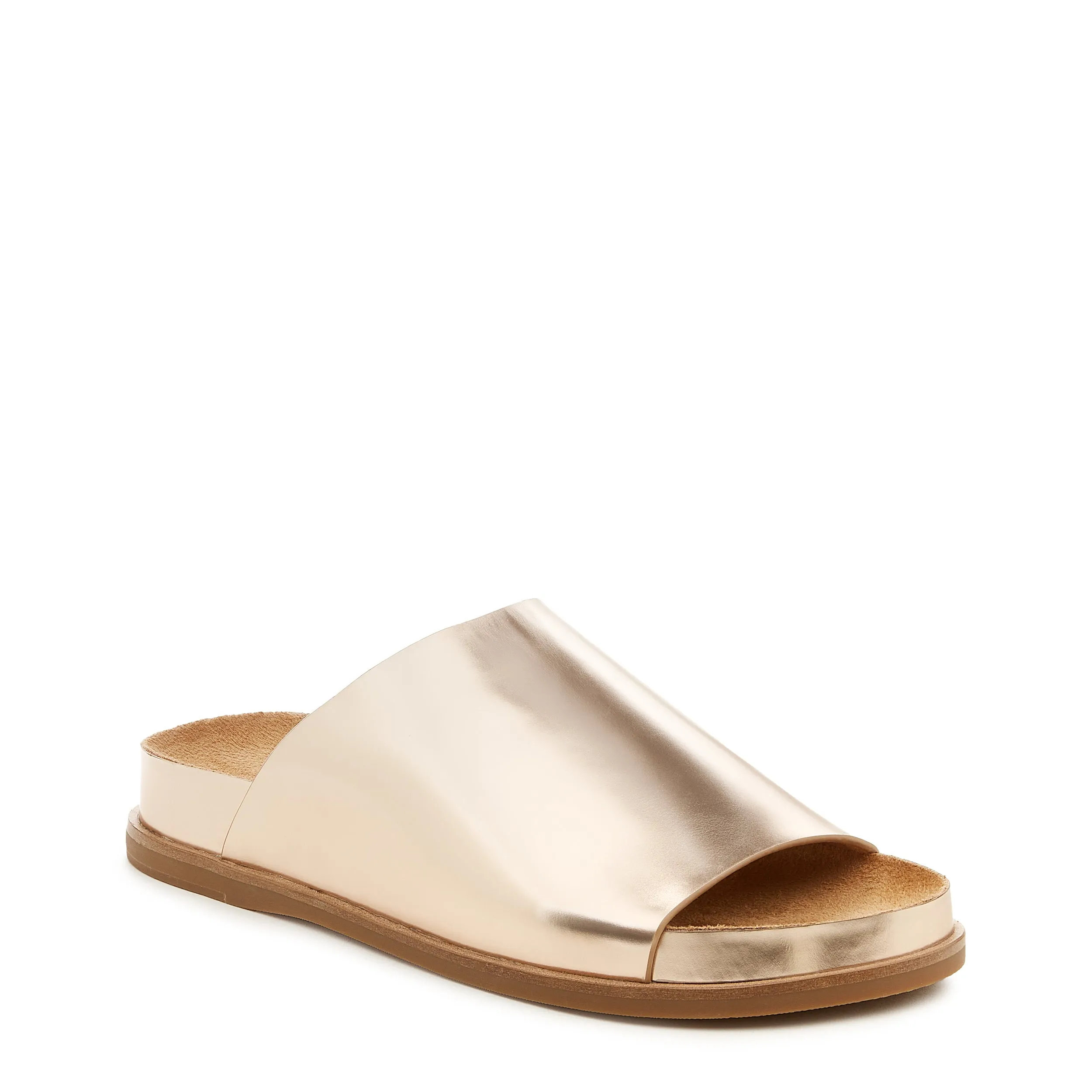 Squish Gold Slide Sandals