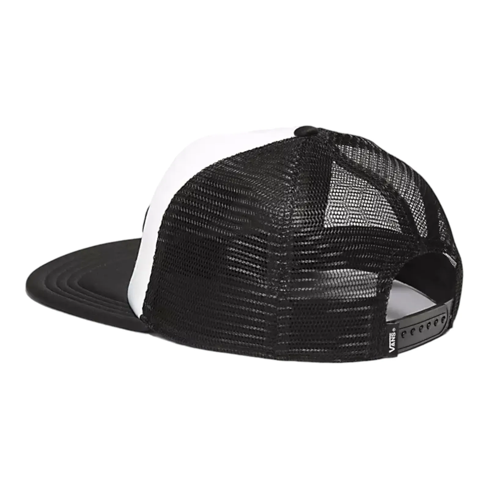 Black and White Vans Classic Patch Trucker Hat -Optimized